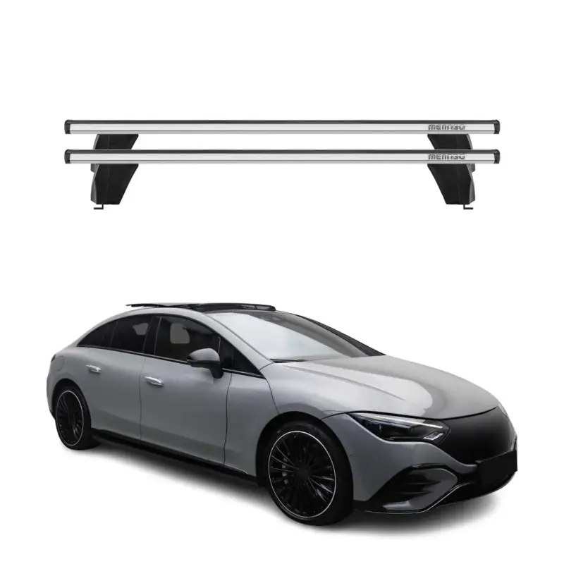 Top-Seller Menabo Dachträger Querträger für Mercedes EQE V295 2023-2026 ABE Aluminium Grau