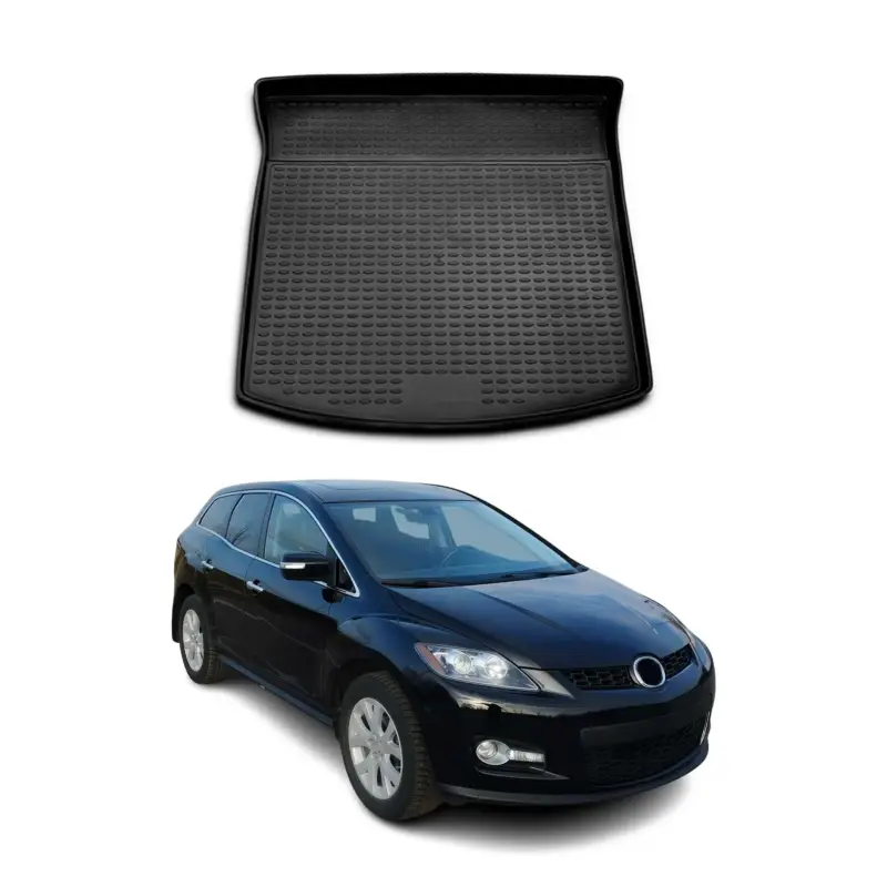 Super-Preis Kofferraummatte Kofferraumwanne für Mazda CX-7 2007-2012 Gummi TPE Schwarz