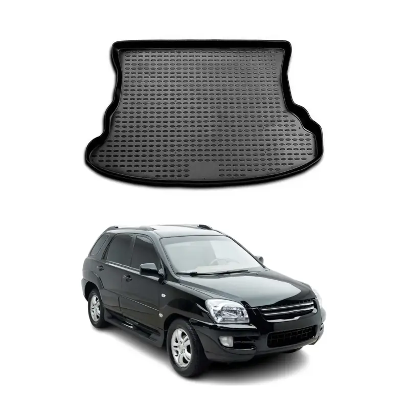 Kofferraummatte Kofferraumwanne für Kia Sportage 2005-2010 Gummi TPE Schwarz Versand Am Gleichen Tag