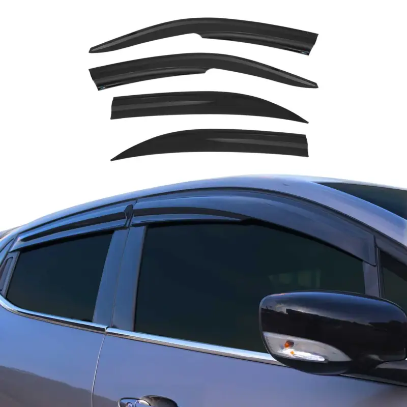 4x Windabweiser Regenabweiser für Honda Civic Stufenheck 2002-2006 Acryl Dunkel Billig