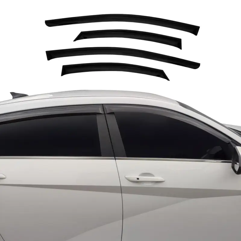 4x Windabweiser Regenabweiser für Hyundai Elantra 2021-2026 Acryl Dunkel Preisknaller