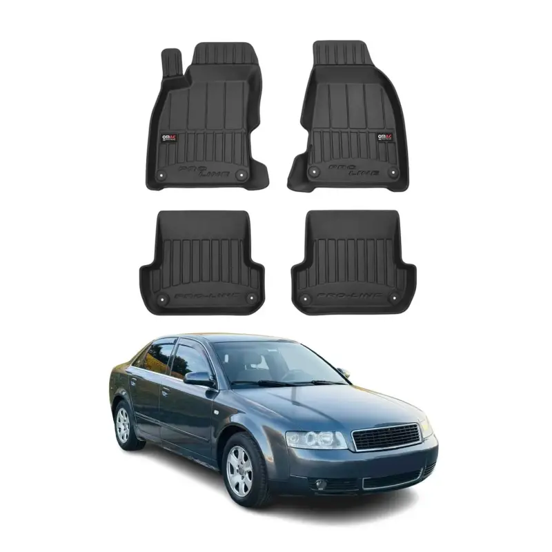 Kracherpreis OMAC Gummi Fußmatten für Audi A4 B6 Limo 2001-2004 Premium TPE Automatten 4tlg