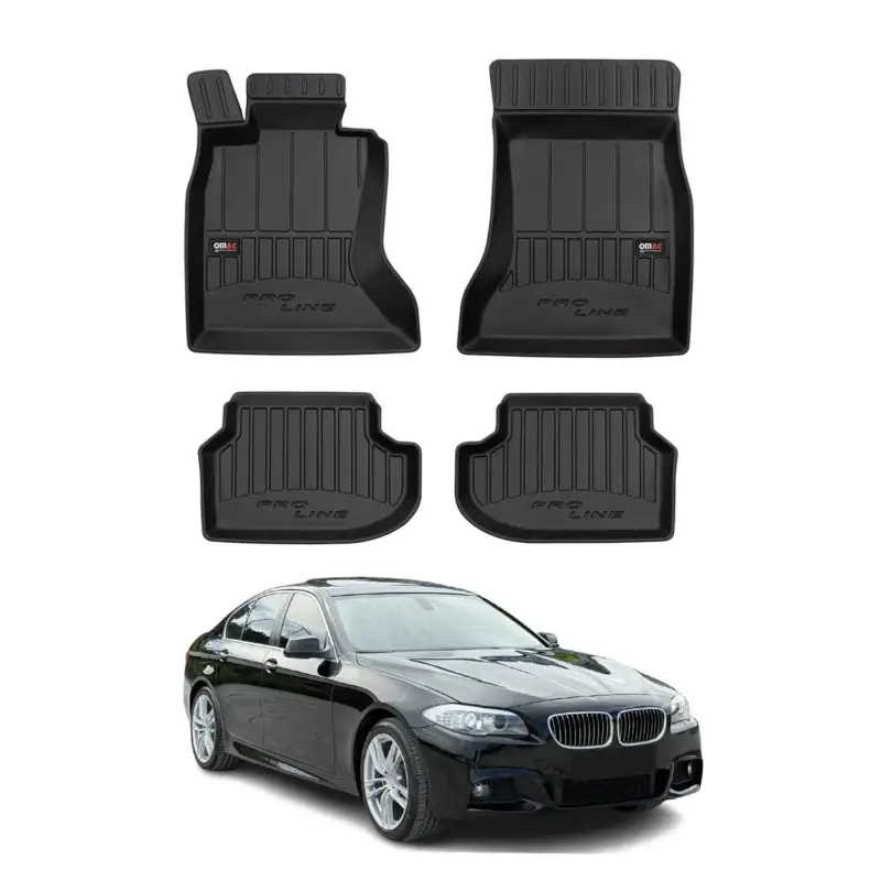 Jetzt Kaufen OMAC Gummi Fußmatten für BMW 5er F10 F11 xDrive 2013-2017 Premium TPE 4tlg