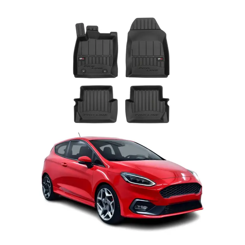 Beliebt OMAC Gummi Fußmatten für Ford Fiesta mk7 2017-2023 Premium TPE Automatten 4tlg