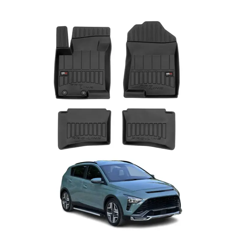 Angebot OMAC Gummi Fußmatten für Hyundai Bayon 2021-2026 Premium TPE Automatten 4tlg