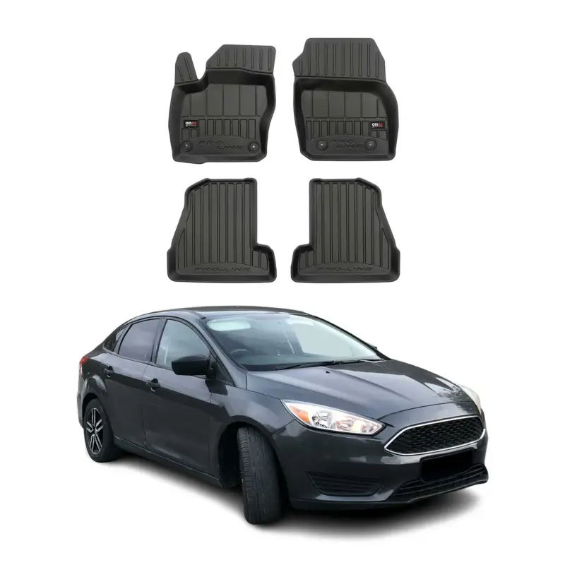 Aktuell OMAC Gummi Fußmatten für Ford Focus mk3 2011-2018 alle Premium TPE 4x