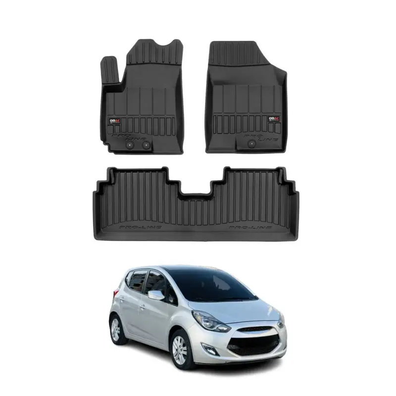 Highlight OMAC Gummi Fußmatten für Hyundai ix20 2010-2019 Premium TPE Automatten 3tlg