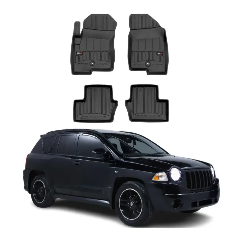 Aktuell OMAC Gummi Fußmatten für Jeep Compass MK49 / Patriot 2006-2017 Premium TPE 4tlg