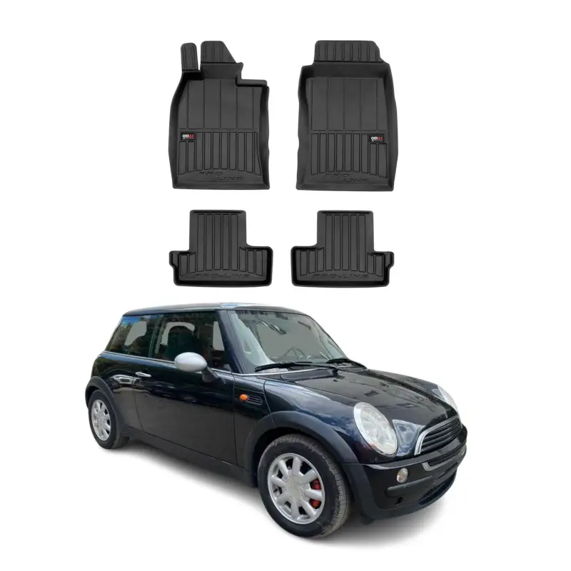 Zertifiziert OMAC Gummi Fußmatten für Mini Cooper & One R50 R52 R53 2001-2006 Premium TPE 4x