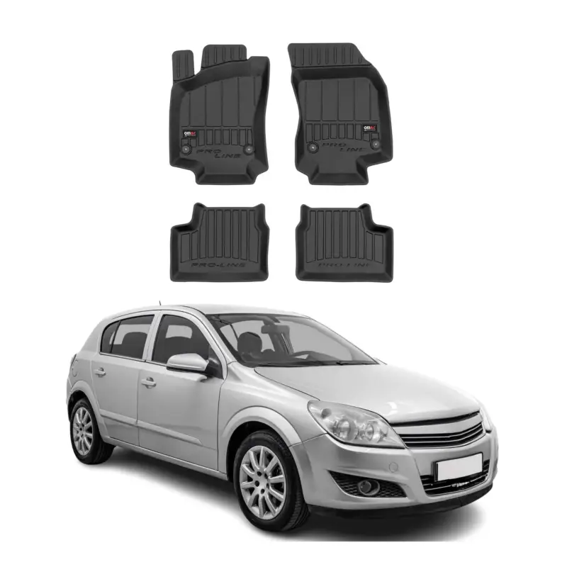 Knallerangebot OMAC Gummi Fußmatten für Opel Astra H 2004-2014 Premium TPE Automatten 4tlg