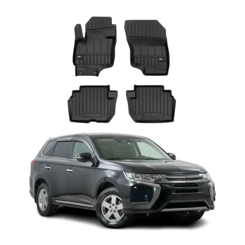 Abverkauf OMAC Gummi Fußmatten für Mitsubishi Outlander PHEV 2013-2021 Premium TPE 4x