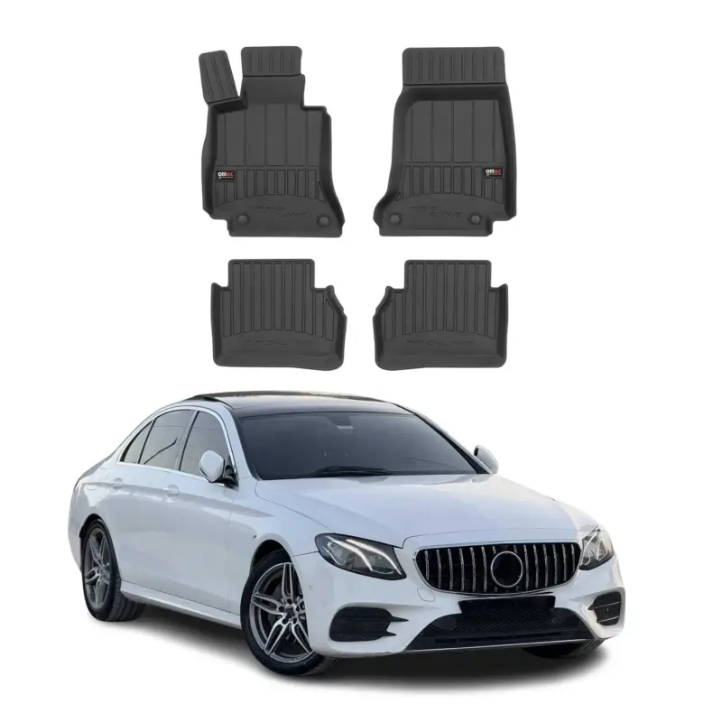 Versand Am Gleichen Tag OMAC Gummi Fußmatten für Mercedes E Klasse W213 S213 2016-2024 Premium TPE 4x