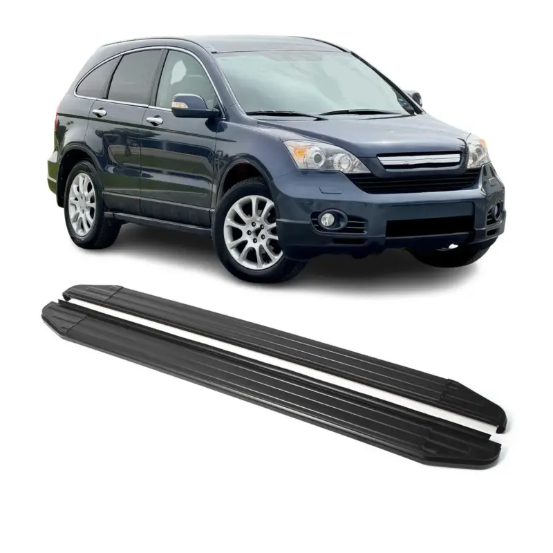 Trittbretter Seitenschweller für Honda CR-V 2007-2012 Alu Schwarz ABE Preisreduziert