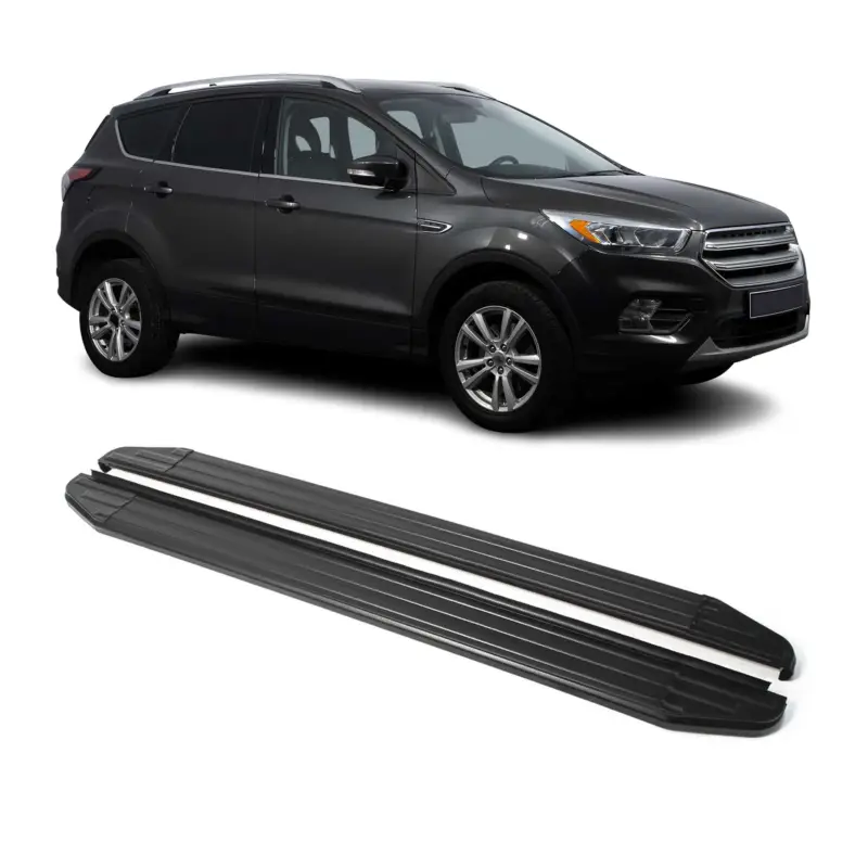Jetzt Bestellen Trittbretter Seitenschweller für Ford Kuga II 2012-2019 Aluminium Schwarz ABE 2x
