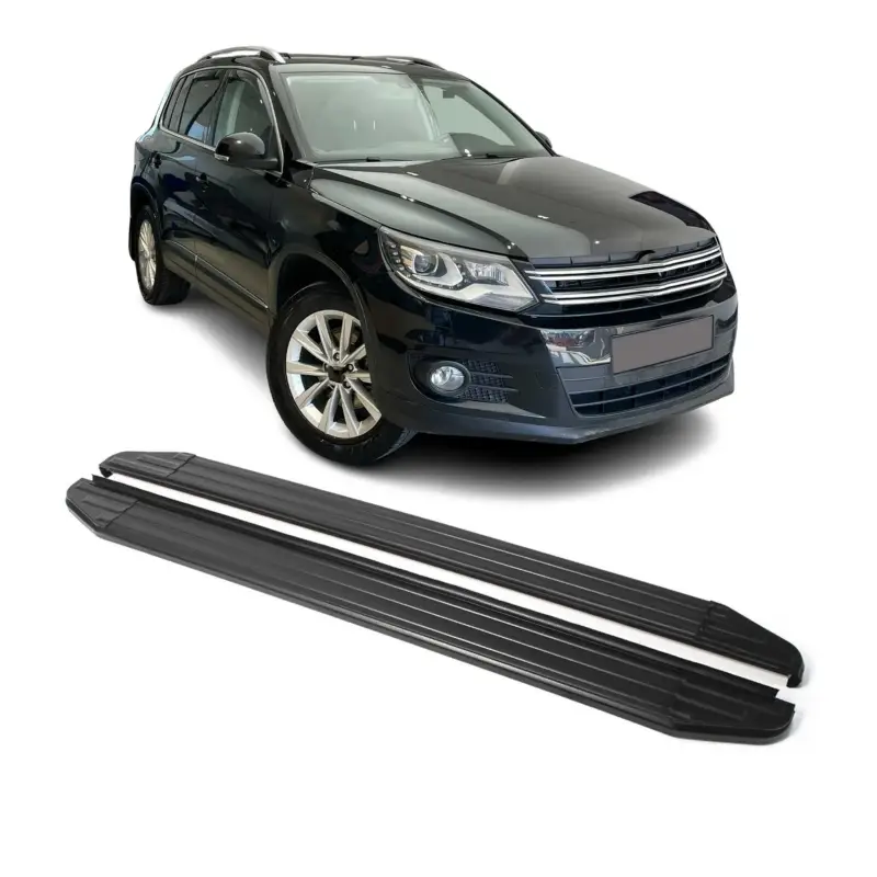 Trittbretter Seitenschweller für VW Tiguan 2007-2016 Alu Schwarz ABE Billig