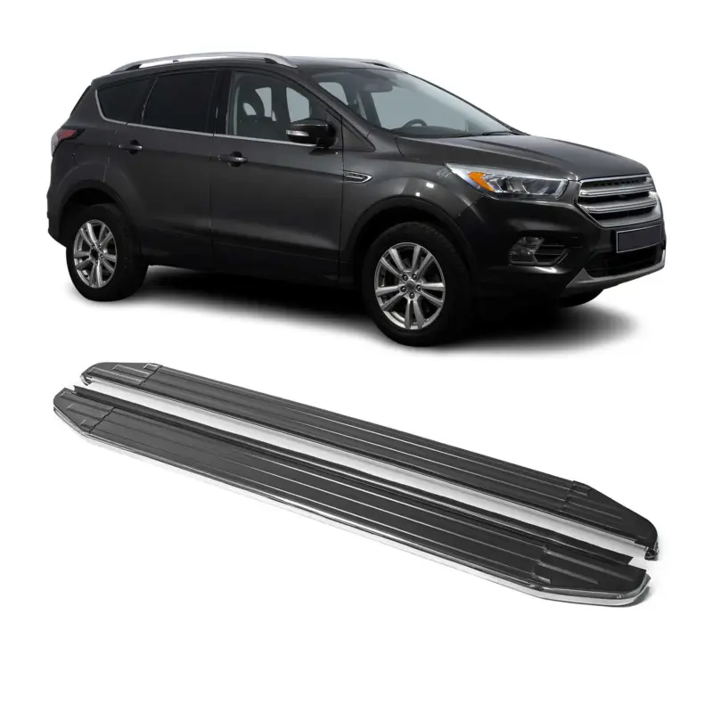 Jetzt Kaufen Trittbretter Seitenschweller für Ford Kuga II 2012-2019 ABE Aluminium 2x