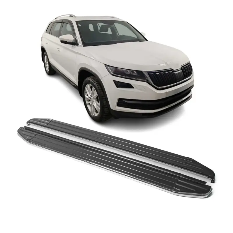 Trittbretter Seitenschweller für Skoda Kodiaq 2017-2024 ABE Alu Neue Kollektion