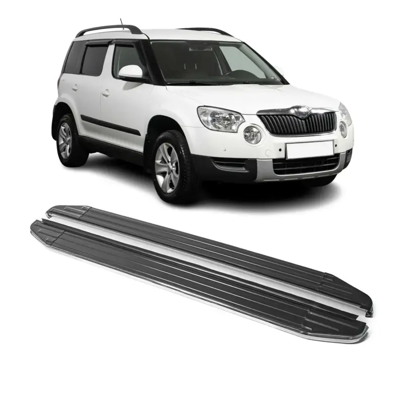 Abverkauf Trittbretter Seitenschweller für Skoda Yeti 2009-2024 ABE Alu