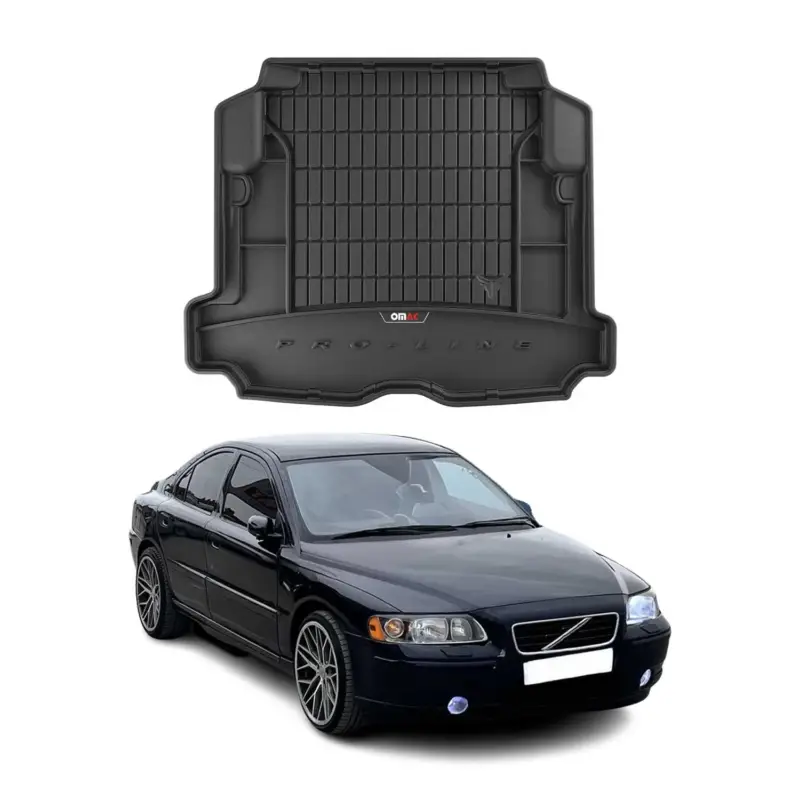 Jetzt Bestellen OMAC Gummi Kofferraumwanne für Volvo S60 2001-2010 TPE Laderaumwanne Schwarz