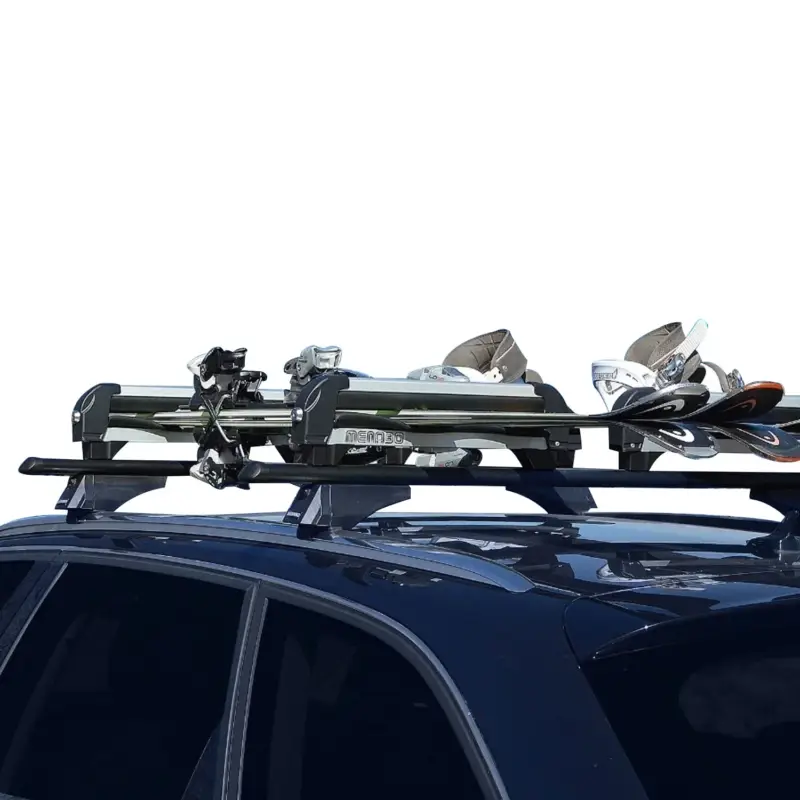 Garantierte Lieferung Menabo Skiträger Snowboardträger Universal Abschließbar Schwarz 2x