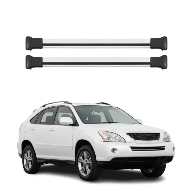 Versand Am Gleichen Tag Dachträger Grundtäger für Lexus RX 350 2004-2015 75kg Aluminium Silber 2 tlg