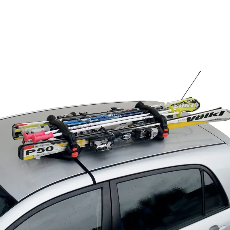 Menabo Magnetischer Skiträger Snowboard Dachträger Abschließbar Schwarz 2x Neue Kollektion
