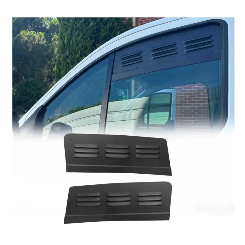 Finale Aktion Lüftungsgitter Be & Entlüftung für Ford Tourneo Custom 2013-2024 Alu Schwarz 2x