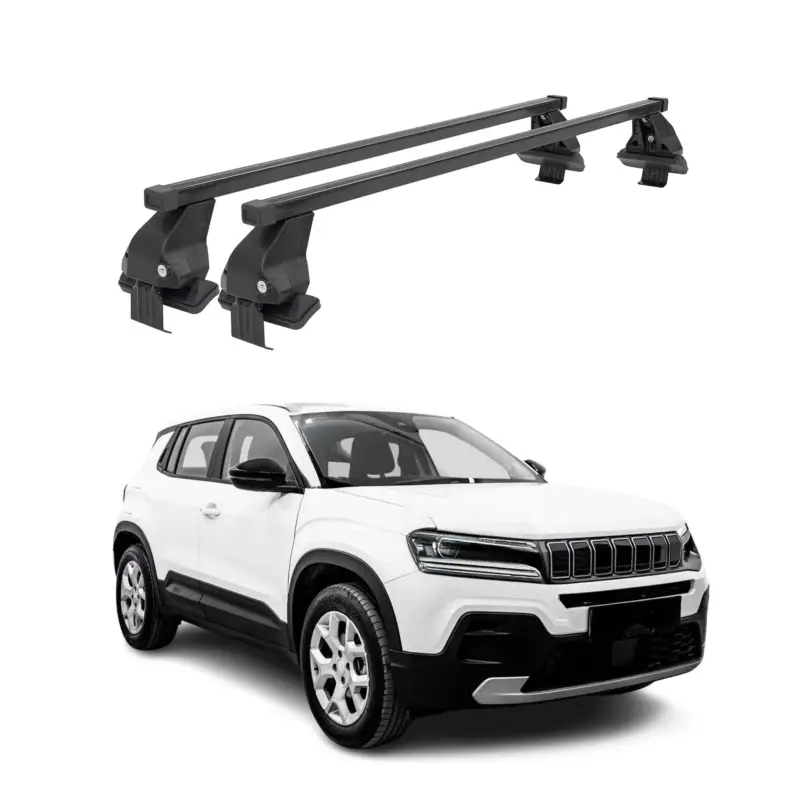 Menabo Dachträger Grundtäger für Jeep Avenger 2023-2026 50kg Stahl Schwarz 2 tlg Top-Angebot