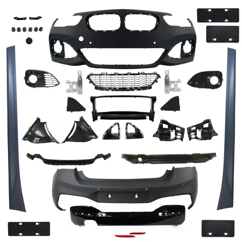 JOM Stoßstangen Kit & Seitenschweller für BMW F20 LCI 5-türer 2015-2019 Schwarz Preisknaller
