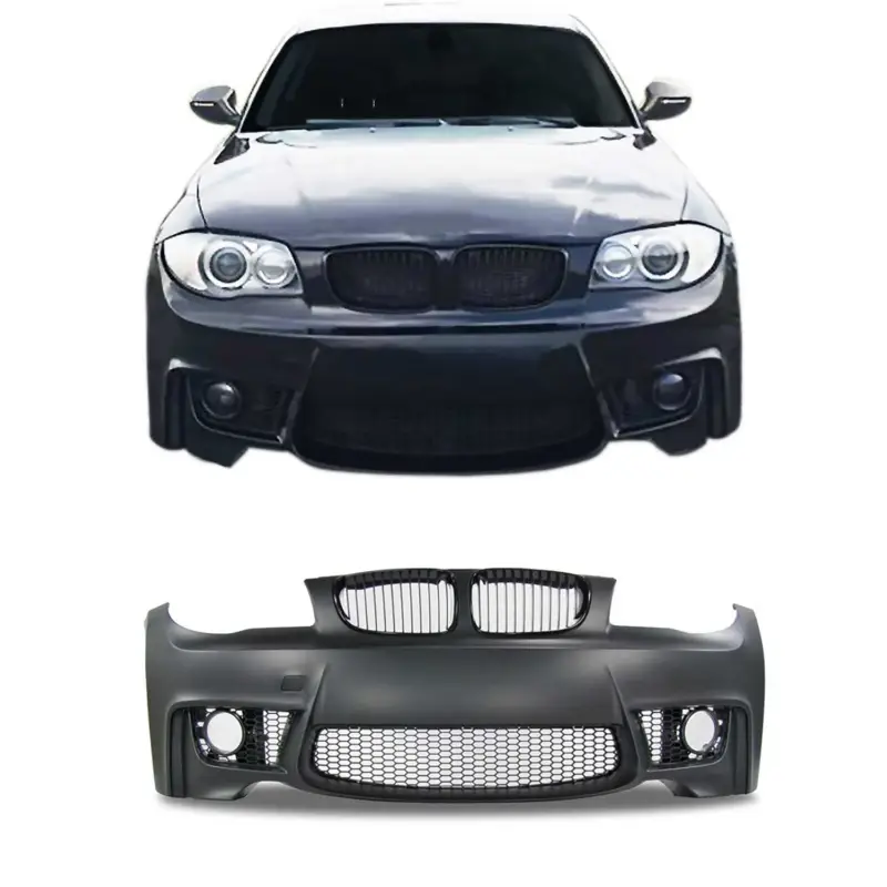 JOM Frontstoßstange für BMW E81/E82/E87/E88 2004-2013 mit Kühlergrill Schwarz Sofort Bestellen