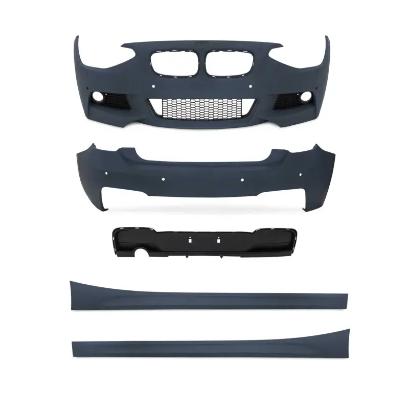JOM Stoßstangen Kit & Seitenschweller für BMW F20 5-türer 2011-2015 Schwarz Rabatt