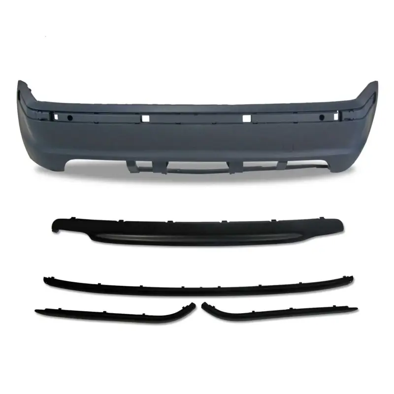 Preisknaller JOM Heckstoßstange für BMW 3er E46 4türer 1998-2005 Schwarz 5tlg