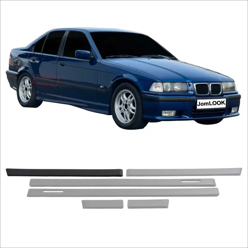 JOM Seitenleisten Türleisten für BMW 3er E36 Limo Touring schwarz 6tlg Preisknaller