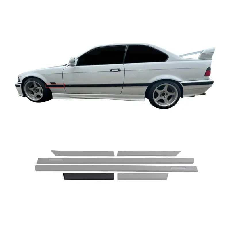 JOM Seitenleisten Türleisten für BMW 3er E36 Coupe Cabrio schwarz 6tlg Neuheit