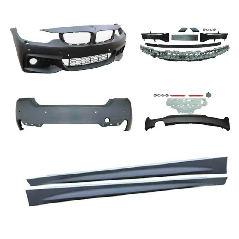 JOM Stoßstangen Kit & Seitenschweller für BMW F36 Grand Coupé 2014-2021 Schwarz Top-Seller