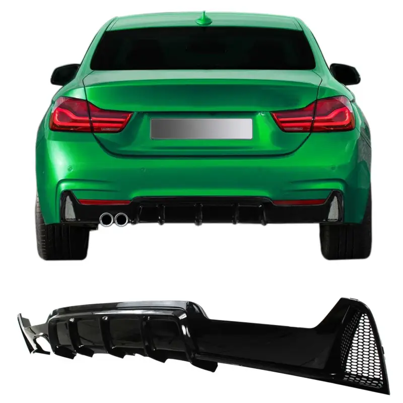 JOM Heckdiffusor Spoilerlippe für BMW 4er F32 F36 Bj 2013-2020 schwarz glänzend Top-Angebot