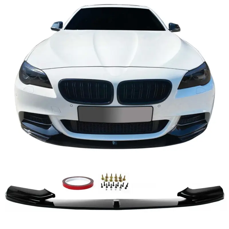 JOM Frontspoiler Lippe Splitter für BMW 5er F10 Limo F11 Touring schwarz glänz Wochenendangebot