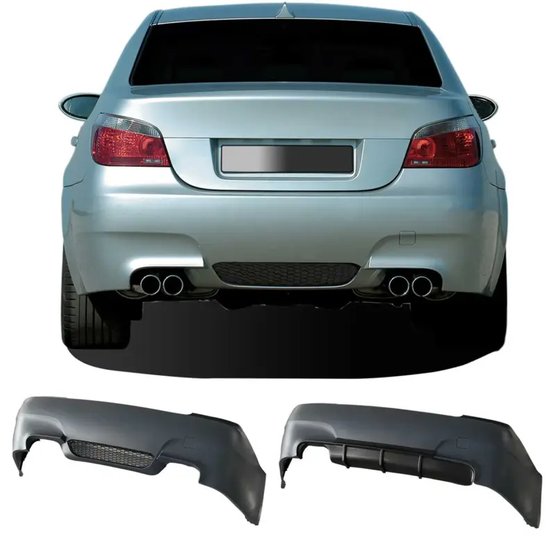 JOM Heckstoßstange für BMW E60 2003-2010 Schwarz 4tlg Zertifiziert