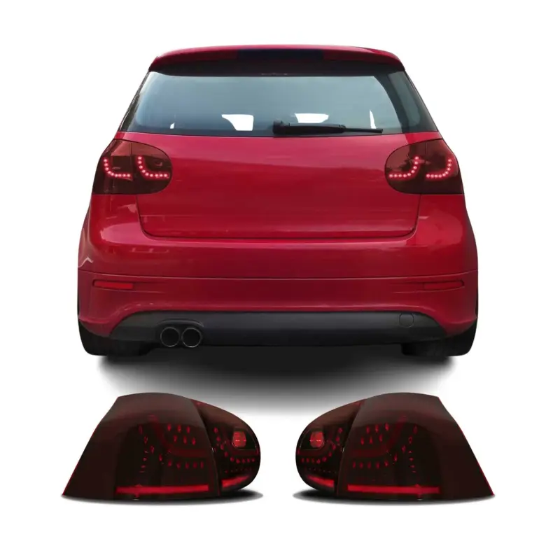 Markenware Rückleuchten für VW Golf MK5 2003-2008 dunkel/ Rot 4tlg