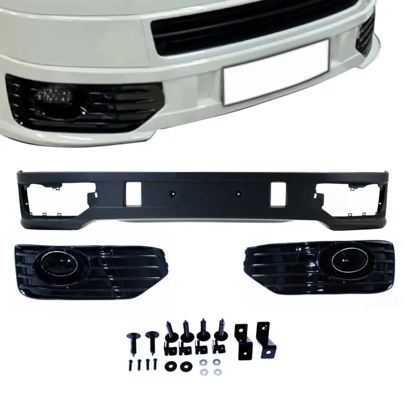 Neu Im Sortiment JOM Frontspoiler Lippe Stoßstange Splitter für VW T5 Facelift 2009-2015 Grau ABS