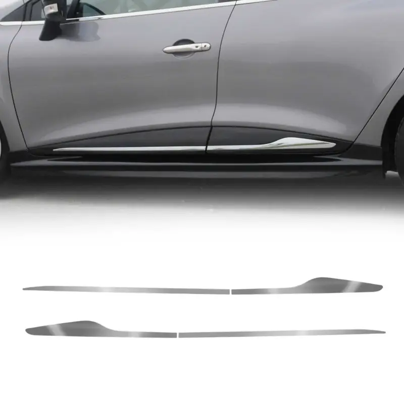 Aktuell Seitenleiste Türleiste Schutzleiste für Renault Clio 4 2012-2019 Chrom Edelstahl