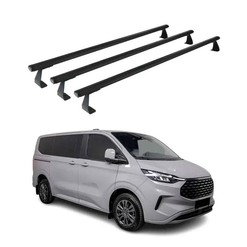 Aktuell Dachträger Grundtäger für VW Transporter T7 2023-2026 75kg Alu Schwarz 3 tlg
