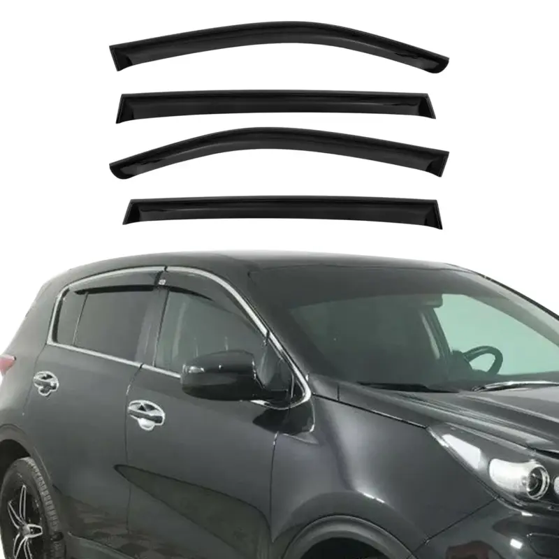 Solange Der Vorrat Reicht Windabweiser Regenabweiser für Kia Sportage 2015-2021 Dunkel Acryl 4tlg