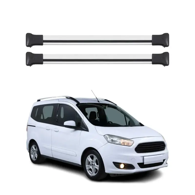 Dachträger für Ford Transit Courier / Tourneo Courier 2014-2022 75kg Grau Alu 2x Sofort Bestellen