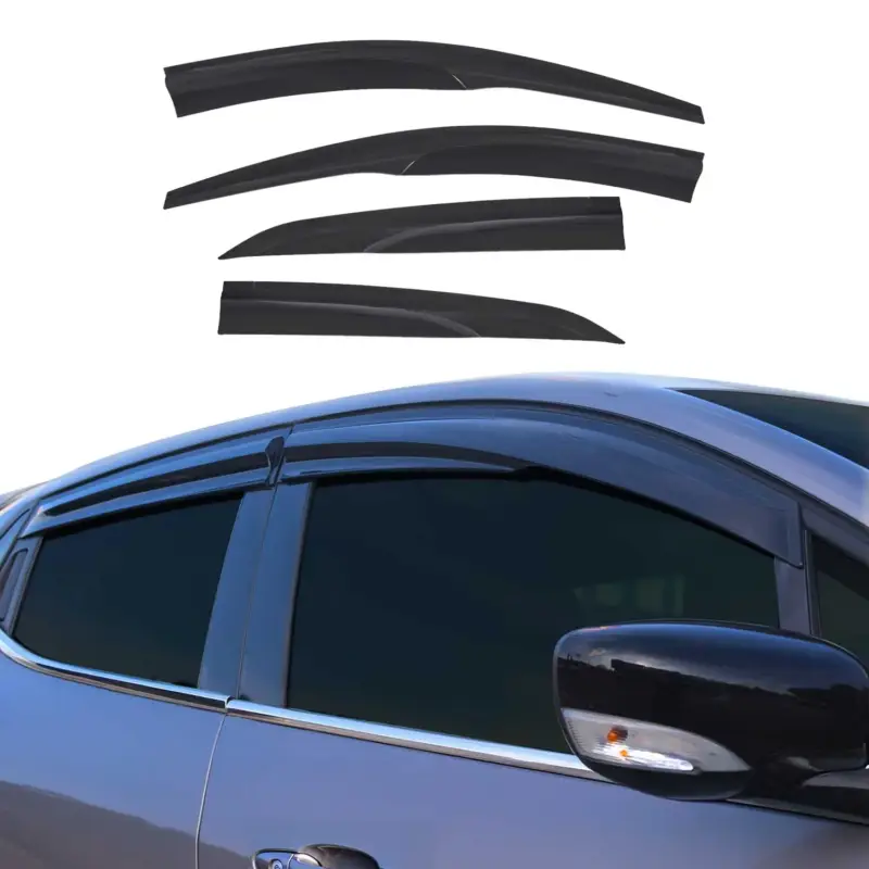 Aktuell 4x Windabweiser Regenabweiser für Toyota Corolla 2013-2019 Acryl Dunkel
