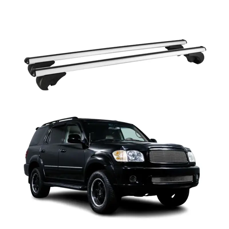 Abverkauf Dachträger Grundtäger für Toyota Sequoia mk1 2000-2007 75kg Alu Silber 2 tlg