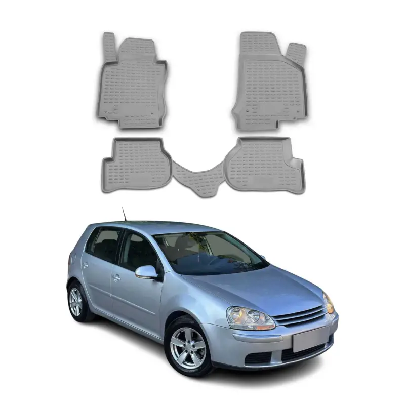Sofort Bestellen OMAC Gummimatten Fußmatten für VW Golf 2003-2007 TPE Automatten Grau 4x