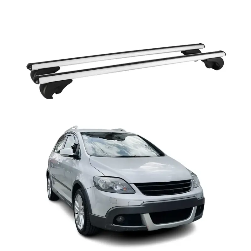 Wochenendangebot Dachträger Grundtäger für VW Golf Plus / Golf Variant 2004-2014 75kg Alu Grau 2x
