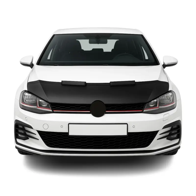 Aktuell Haubenbra Steinschlagschutz Bonnet Bra für VW Golf 2012-2019 Schwarz Halb