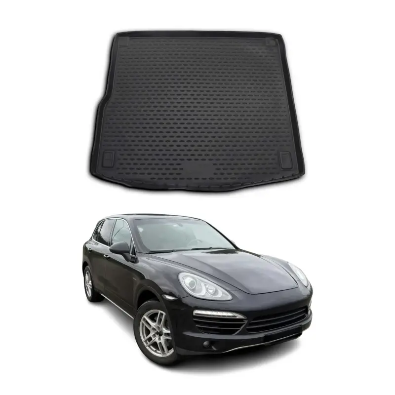 Markenprodukt Kofferraummatte Kofferraumwanne für Porsche Cayenne 92A 2010-2017 Gummi TPE